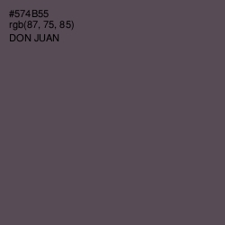 #574B55 - Don Juan Color Image