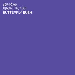 #574CA0 - Butterfly Bush Color Image