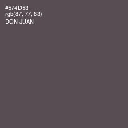 #574D53 - Don Juan Color Image