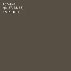 #574E44 - Emperor Color Image