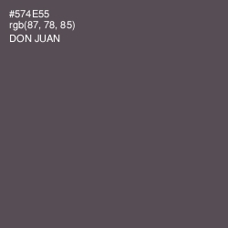 #574E55 - Don Juan Color Image