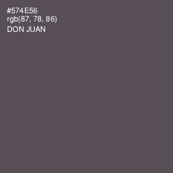 #574E56 - Don Juan Color Image