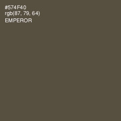 #574F40 - Emperor Color Image