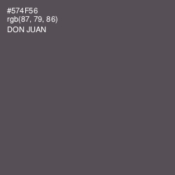 #574F56 - Don Juan Color Image