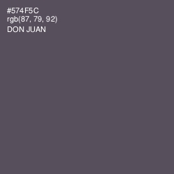#574F5C - Don Juan Color Image