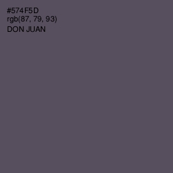 #574F5D - Don Juan Color Image