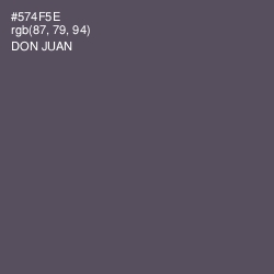 #574F5E - Don Juan Color Image