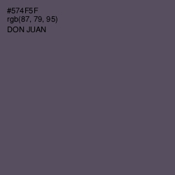 #574F5F - Don Juan Color Image