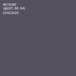 #57505E - Chicago Color Image