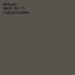 #57544D - Fuscous Gray Color Image