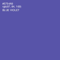 #5754A9 - Blue Violet Color Image