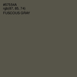 #57554A - Fuscous Gray Color Image