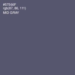 #57566F - Mid Gray Color Image