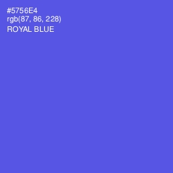 #5756E4 - Royal Blue Color Image