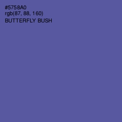 #5758A0 - Butterfly Bush Color Image