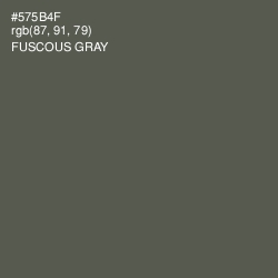#575B4F - Fuscous Gray Color Image
