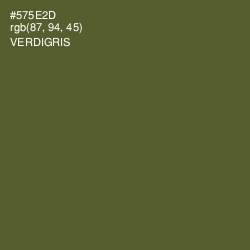 #575E2D - Verdigris Color Image