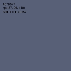 #576077 - Shuttle Gray Color Image