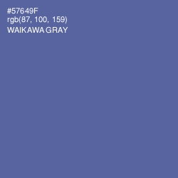 #57649F - Waikawa Gray Color Image