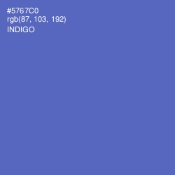 #5767C0 - Indigo Color Image