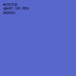 #5767CB - Indigo Color Image