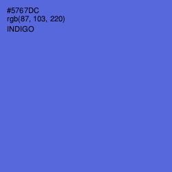 #5767DC - Indigo Color Image