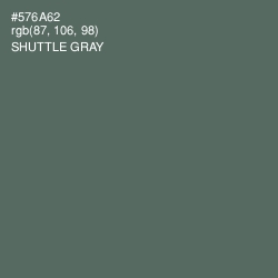 #576A62 - Shuttle Gray Color Image