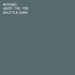 #576A6C - Shuttle Gray Color Image