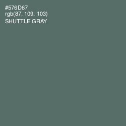 #576D67 - Shuttle Gray Color Image