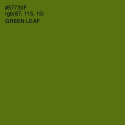 #57730F - Green Leaf Color Image