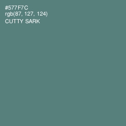 #577F7C - Cutty Sark Color Image