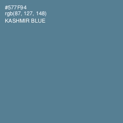 #577F94 - Kashmir Blue Color Image