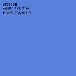 #5781DB - Havelock Blue Color Image