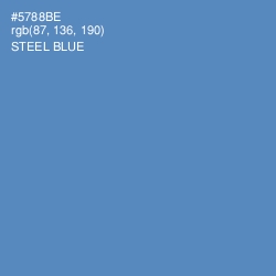 #5788BE - Steel Blue Color Image