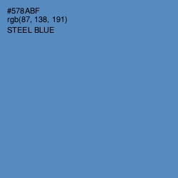 #578ABF - Steel Blue Color Image