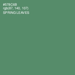 #578C6B - Spring Leaves Color Image