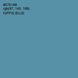 #5791A8 - Hippie Blue Color Image