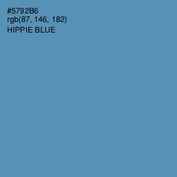 #5792B6 - Hippie Blue Color Image