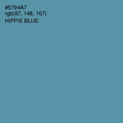 #5794A7 - Hippie Blue Color Image