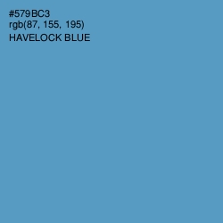 #579BC3 - Havelock Blue Color Image