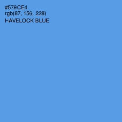 #579CE4 - Havelock Blue Color Image