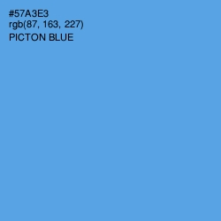 #57A3E3 - Picton Blue Color Image