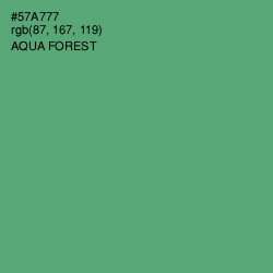 #57A777 - Aqua Forest Color Image