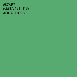 #57AB71 - Aqua Forest Color Image