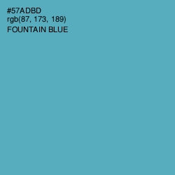 #57ADBD - Fountain Blue Color Image