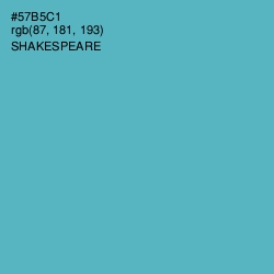 #57B5C1 - Shakespeare Color Image