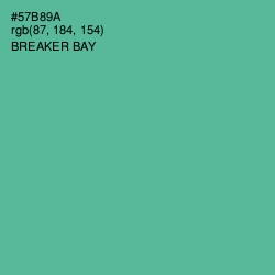 #57B89A - Breaker Bay Color Image