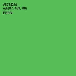 #57BD56 - Fern Color Image