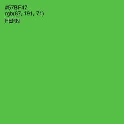 #57BF47 - Fern Color Image