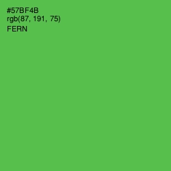 #57BF4B - Fern Color Image